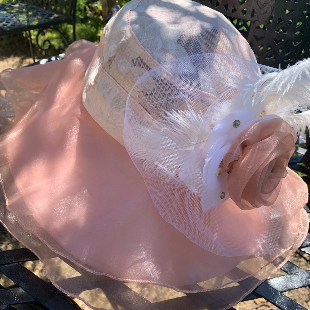 Artisan Pink Floral Women's Hat - Picture 4 of 15